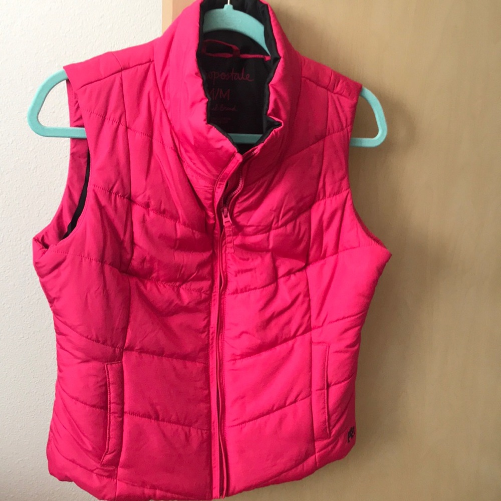 Aeropostale pink puffer vest